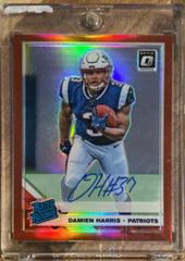 Damien Harris [Red] Football Cards 2019 Donruss Optic Rated Rookie Autographs Prices