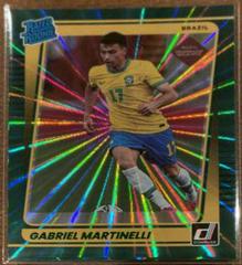 Gabriel Martinelli [Green Laser] #182 Soccer Cards 2021 Panini Donruss Road to Qatar Prices