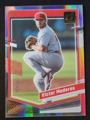 Victor Mederos [Gold] Baseball Cards 2023 Panini Chronicles Clearly Donruss Prices