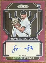 Spencer Strider [Purple Prizm] #RA-SS Baseball Cards 2022 Panini Prizm Rookie Autographs Prices
