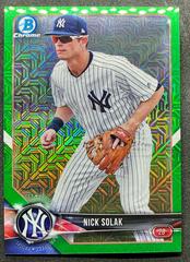 Nick Solak [Green Refractor] #BCP104 Baseball Cards 2018 Bowman Mega Box Chrome Prices