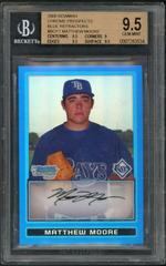 Matthew Moore [Blue Refractor] #BCP7 Baseball Cards 2009 Bowman Chrome Prospects Prices