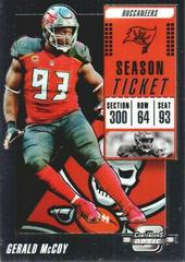Gerald McCoy #9 Football Cards 2018 Panini Contenders Optic Prices