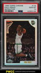 Paul Pierce [Refractor] Basketball Cards 1998 Topps Chrome Prices