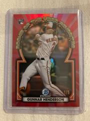 Gunnar Henderson [Red] #ROYF-15 Baseball Cards 2023 Bowman Chrome Rookie of the Year Favorites Prices