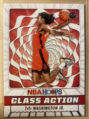TyTy Washington Jr. #25 Basketball Cards 2022 Panini Hoops Class Action Prices