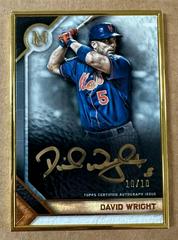 David Wright [Gold] #MFA-DWR Baseball Cards 2023 Topps Museum Collection Framed Autographs Prices