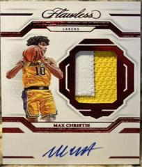 Max Christie [Ruby] #26 Basketball Cards 2022 Panini Flawless Patch Autograph Prices