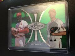 Bob Gibson, Max Scherzer [Green Refractor] #GRE-4 Baseball Cards 2019 Topps Chrome Greatness Returns Prices