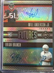 Will Anderson Jr. , Brian Branch #FICS-2 Football Cards 2023 Panini Legacy Futures Ink Combos Autographs Prices