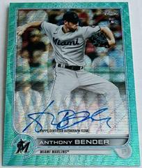 Anthony Bender [Aqua] Baseball Cards 2022 Topps Chrome Rookie Autographs Prices