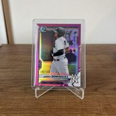Jasson Dominguez [Fuchsia Refractor] Baseball Cards 2021 Bowman Chrome Prospects Prices