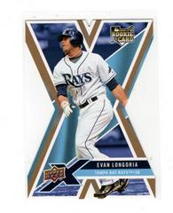 Evan Longoria [Die Cut Gold] #94 Baseball Cards 2008 Upper Deck X Prices
