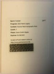 Jaxon Smith Njigba [Ruby] #FAPS-7 Football Cards 2023 Panini Legacy Futures Patch Autographs Prices