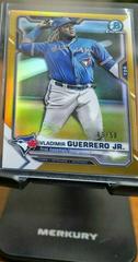 Vladimir Guerrero Jr. [Gold Refractor] Baseball Cards 2021 Bowman Chrome Prices