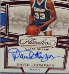 David Thompson [Ruby] #18 Basketball Cards 2022 Panini Flawless Enshrined Signature Prices