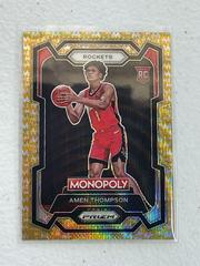 Amen Thompson [Gold Wave Millionaire] #33 Basketball Cards 2023 Panini Prizm Monopoly Prices