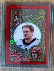 Joe Burrow [Red] #KC-7 Football Cards 2021 Panini Illusions King of Cards Prices