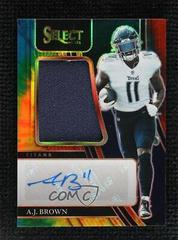 A. J. Brown [Tie Dye] #JUS-AJB Football Cards 2021 Panini Select Jumbo Signature Swatches Prices