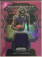 Zay Flowers [Pink] #RG-ZF Football Cards 2023 Panini Prizm Rookie Gear Prices