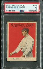 Sherwood R. Magee Baseball Cards 1915 Cracker Jack Prices