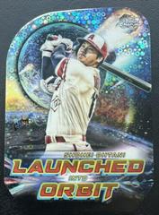 Shohei Ohtani [Black Eclipse] #LIO-2 Baseball Cards 2023 Topps Cosmic Chrome Launched Into Orbit Prices