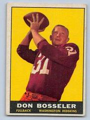 Don Bosseler #125 Football Cards 1961 Topps Prices