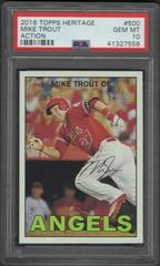 Mike Trout [Action] Baseball Cards 2016 Topps Heritage Prices