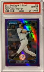 Derek Jeter [Purple Refractor] Baseball Cards 2012 Bowman Chrome Prices