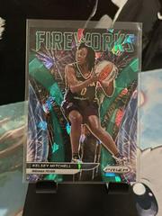 Kelsey Mitchell [Green Ice] Basketball Cards 2022 Panini Prizm WNBA Fireworks Prices