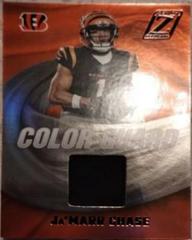 Ja'Marr Chase #CG-16 Football Cards 2022 Panini Zenith Color Guard Prices