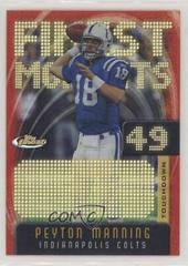 Peyton Manning #FM49 Football Cards 2005 Topps Finest Manning Moments Prices