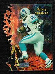 Barry Sanders [Atomic Refractor] Football Cards 1997 Stadium Club Triumvirate II Prices