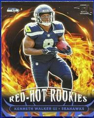 Kenneth Walker III Football Cards 2022 Panini Donruss Red Hot Rookies Prices