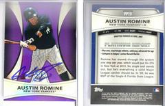 Austin Romine #PP19 Baseball Cards 2010 Bowman Platinum Prospects Prices