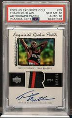 Travis Outlaw Autograph Patch Basketball Cards 2003 UD Exquisite Collection Prices