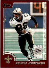 Andre Hastings #130 Football Cards 2000 Topps Season Opener Prices