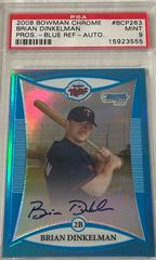 Brian Dinkelman [Blue Refractor Autograph] #BCP283 Baseball Cards 2008 Bowman Chrome Prospects Prices