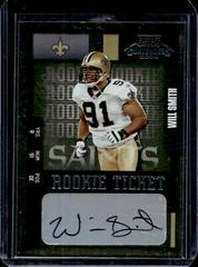 Will Smith [Prev. Ticket Auto. Emerald] #180 Football Cards 2004 Playoff Contenders Prices