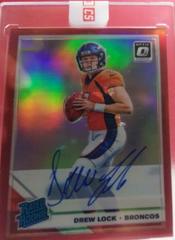 Drew Lock [Red] Football Cards 2019 Donruss Optic Rated Rookie Autographs Prices