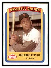 Orlando Cepeda #28 Baseball Cards 1990 Swell Greats Prices
