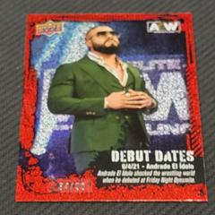 Andrade El Idolo [Red] #DD-5 Wrestling Cards 2022 Upper Deck AEW Debut Dates Prices