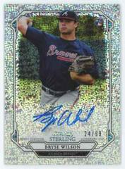 Bryse Wilson [Speckle] #BW Baseball Cards 2019 Bowman Sterling Rookie Autographs Prices