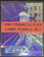 Ken Griffey Jr. [Game Purple] #E1 Baseball Cards 1998 Pinnacle Epix Prices