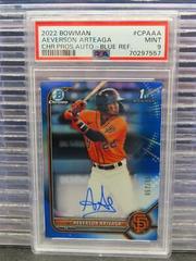 Aeverson Arteaga [Blue Refractor] #CPA-AA Baseball Cards 2022 Bowman Chrome Prospect Autographs Prices