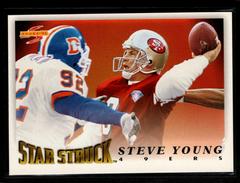 Steve Young [Star Struck] #205 Football Cards 1995 Panini Score Prices