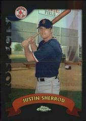 Justin Sherrod [Black Refractor] #T263 Baseball Cards 2002 Topps Chrome Traded Prices