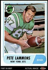 Pete Lammons #143 Football Cards 1968 Topps Prices