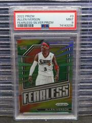 Allen Iverson [Silver] #3 Basketball Cards 2022 Panini Prizm Fearless Prices