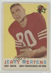 Jerry Mertens #42 Football Cards 1959 Topps Prices
